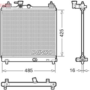 Radiador de motor DENSO DRM47042