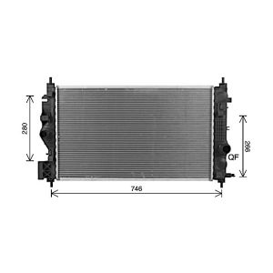 Radiateur moteur AVA COOLING OL2701