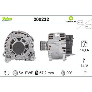 Driefasige generator VALEO 200232