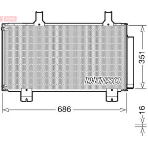 Lauhdutin, ilmastointilaite DENSO DCN40028