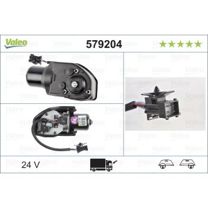 Motor de limpiaparabrisas VALEO 579204