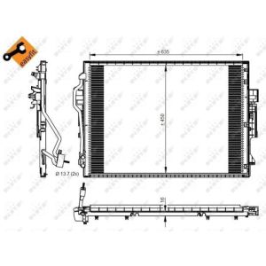 Condensor, airconditioning NRF 350218