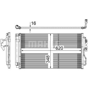 Condensator, airconditioner MAHLE AC 652 000S