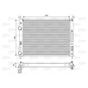 Arrefecedor do motor VALEO 701597