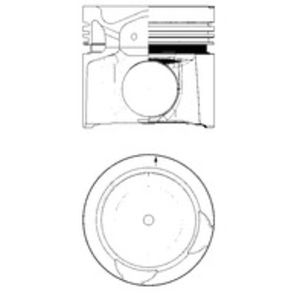 Jeu de pièces piston avec chemise de cylindre KOLBENSCHMIDT 40 459 961