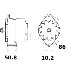 Dynamo / Alternator MAHLE MG 84