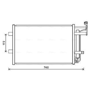 Kondensator, Klimaanlage AVA COOLING MZ5252D