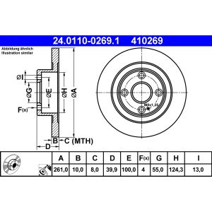 Bromsskiva ATE 24.0110-0269.1