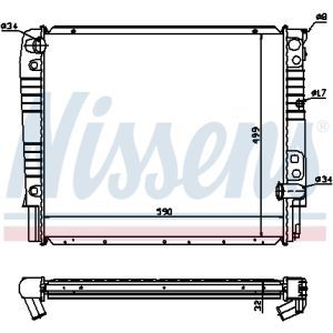 Radiator, motorkoeling NISSENS 65528A