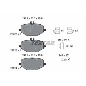 Set di pastiglie freno TEXTAR 2272301, posteriore