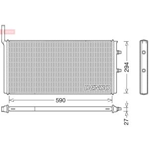 Radiador de motor DENSO DRM05009