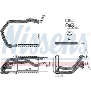 Scambiatore di calore, riscaldamento interno NISSENS 707222