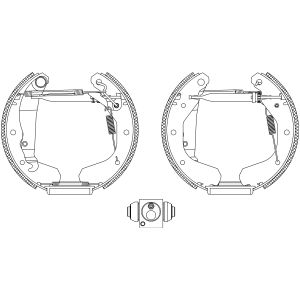 Jeu de mâchoires de frein Shoe Kit Pro TEXTAR 84033101