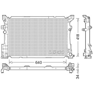 Radiateur, refroidissement moteur DENSO DRM17054