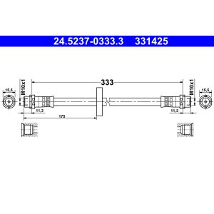 Flexible de frein ATE 24.5237-0333.3