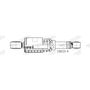 Amortecedor, suspensão da cabina MONROE CB0314
