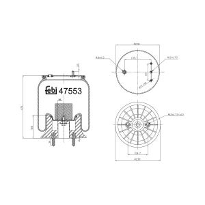 Jousipalje, ilmajousitus FEBI BILSTEIN 47553