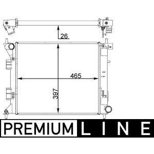 Radiateur (refroidissement du moteur) MAHLE CR 1407 000P