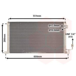 Condensator, airconditioning VAN WEZEL 09005172