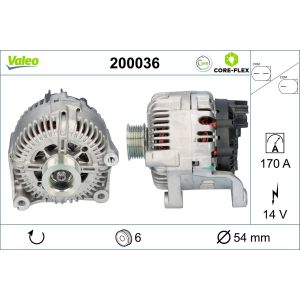Drehstromlichtmaschine VALEO 200036