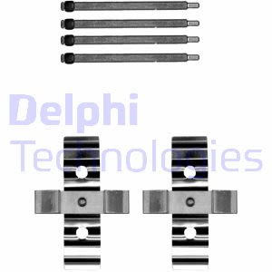 Kit de accesorios, pastilla de freno de disco DELPHI LX0702