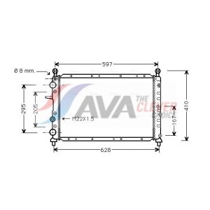 Arrefecedor do motor AVA COOLING FTA2096