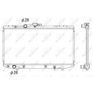 Radiateur, refroidissement du moteur NRF 53269