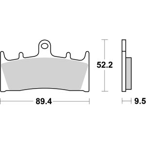 Bremsbelagsatz, ohne Straßenzulassung BREMBO 07SU19RC