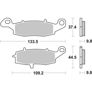 Bremsbelagsatz, ohne Straßenzulassung BREMBO 07SU16SP