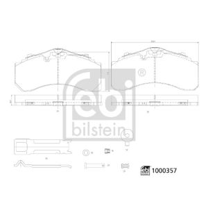 Levyjarrun jarrupalasarja FEBI BILSTEIN 1000357