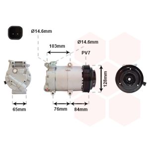 Compressor, ar condicionado VAN WEZEL 1800K418