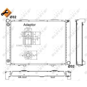 Radiator, motorkoeling NRF 52023