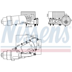 Ölkühler, Motoröl NISSENS 91385