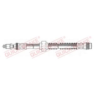 Tubo do travão flexível traseiro, esquerdo QUICK BRAKE 32.914