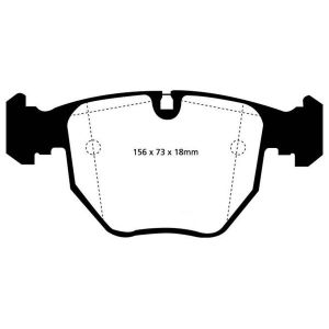 Teho-jarrupalasarja EBC BRAKES DP21036