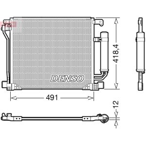 Condensator, airconditioning DENSO DCN46025