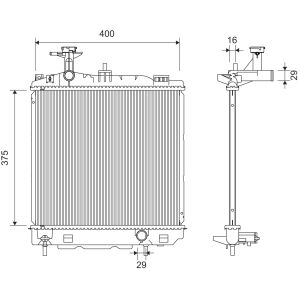 Motorradiateur VALEO VAL701367