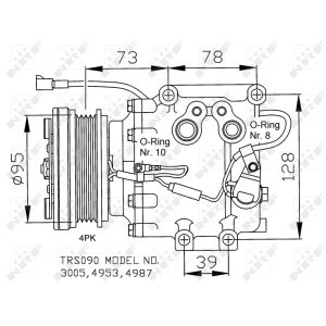 Compressor, ar condicionado NRF 32236