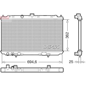 Arrefecedor do motor DENSO DRM46073