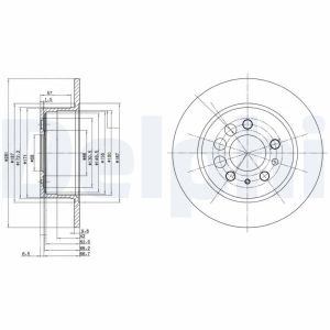 Bremsscheibe DELPHI BG2103