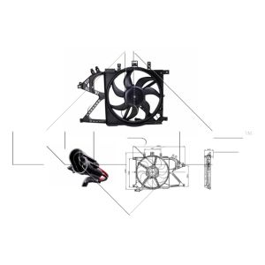 Ventilador, arrefecimento do motor NRF 47012