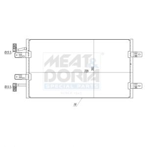 A/C-kondensor MEAT & DORIA 991177