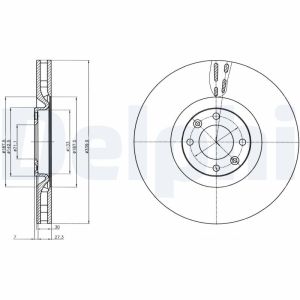 Disco de freno DELPHI BG9107C
