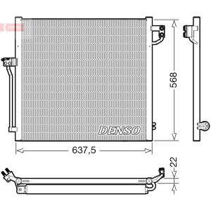 Condenseur, climatisation DENSO DCN17058