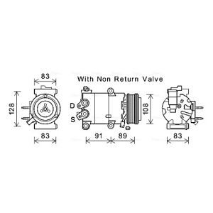 Compressor, ar condicionado AVA COOLING FDAK588