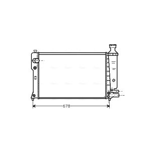 Arrefecedor do motor AVA COOLING PE2097