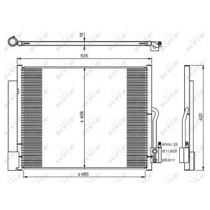 Condensador, ar condicionado EASY FIT NRF 350053