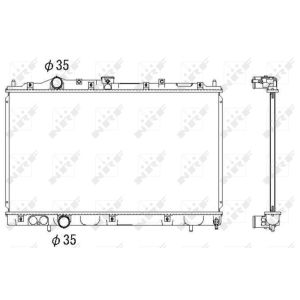 Radiator, motorkoeling NRF 53522