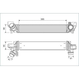 Refroidisseur d'air de suralimentation VALEO 822932