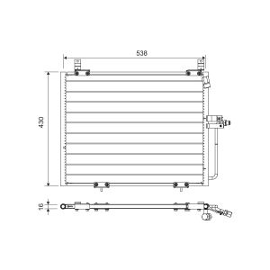 A/C-kondensor VALEO 822740